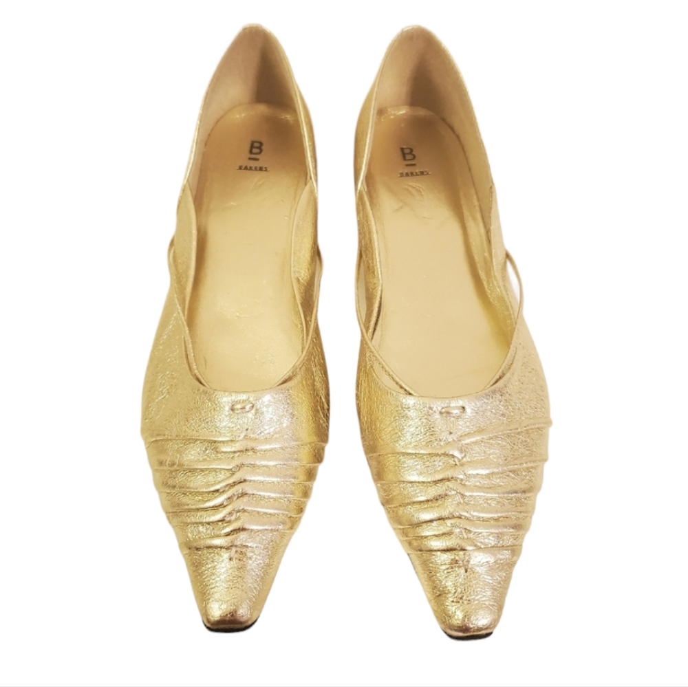 Bakers 9 Womens Gold Pointed Shoes